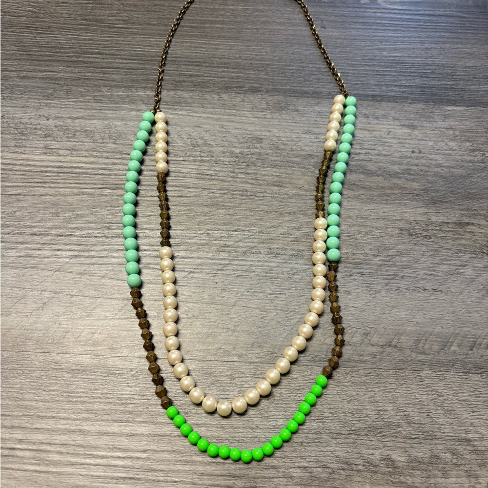 J. Crew Beaded Long Necklace